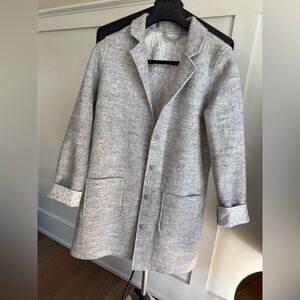 Halogen Light Gray Blazer Coat
